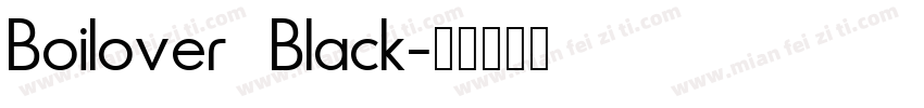 Boilover Black字体转换